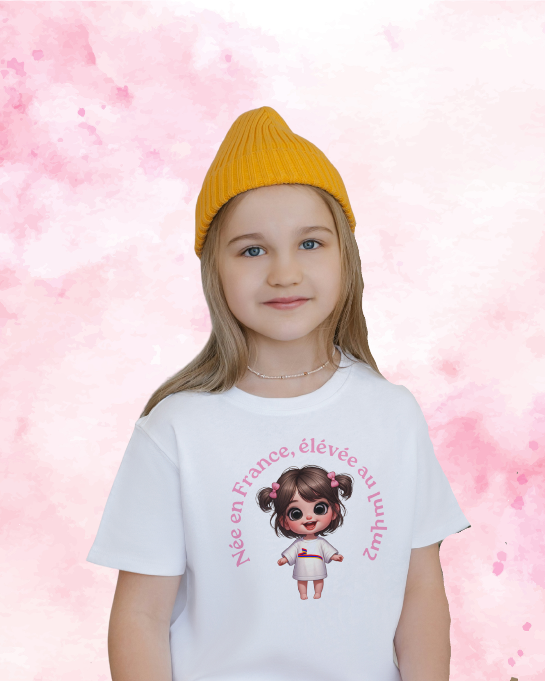 T-shirt "Née en France, élevée au լավաշ"
