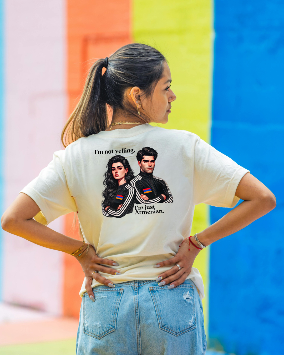 Women's t-shirt - I'm not yelling I'm just Armenian