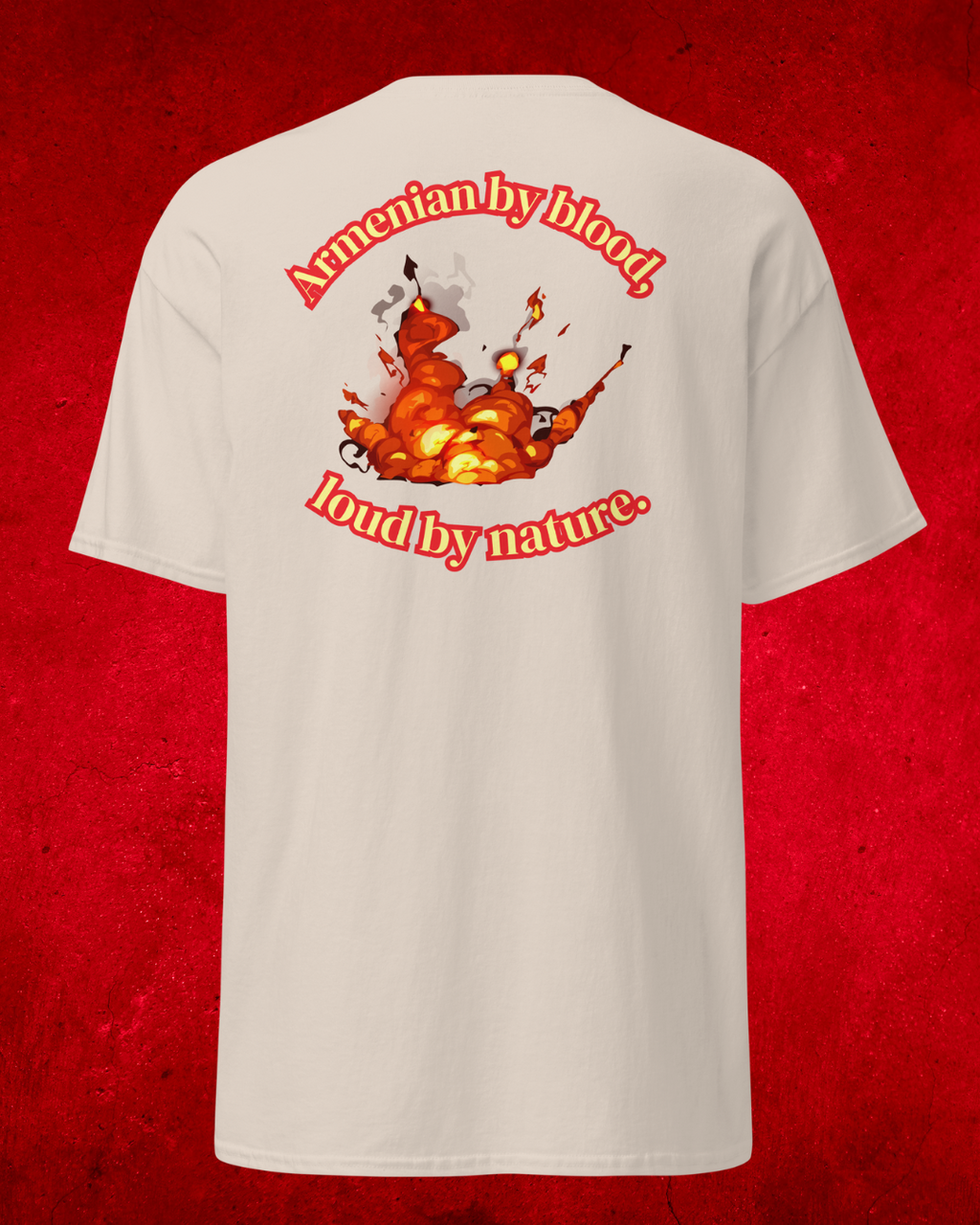 Men's t-shirt: Armenian by blood, loud by nature