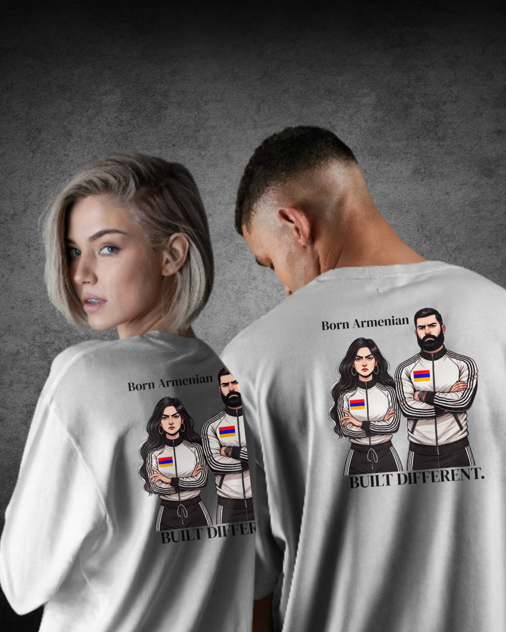 T-shirt - Born Armenian Built Different